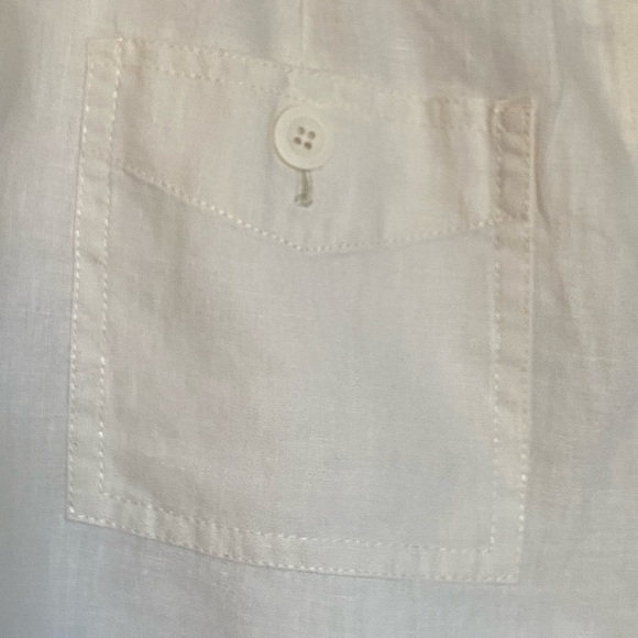 NWOT  Liz Wear by Liz Claiborne Womens Khaki linen drawstring shorts Size 8 - Picture 3 of 16